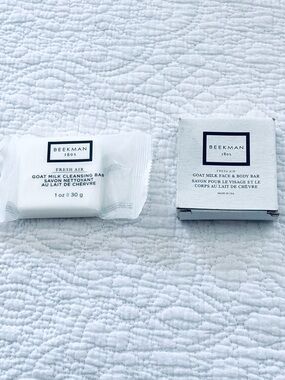 ❗️Beekman 1802 Fresh Air Goat Milk Cleansing Bar & Face & Body Bar - White